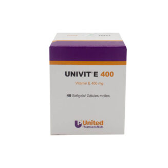 Univit E Vitamin E 400 Mg, 40 Capsule