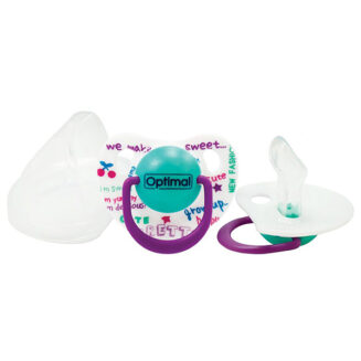 Optimal Orthodontic Silicone Pacifier 0+ BLUE , PINK , PURPLE , WHITE