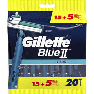 Gillette Blue 2  15+5Pcs Free