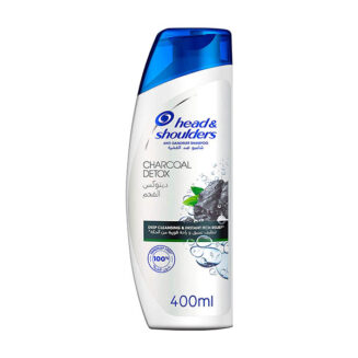 Head And Shoulders Charcol Detox Hair Silky Black Shampoo 400Ml