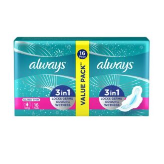 Always Ultra Thin Value Pack Extra Long 16 Pads