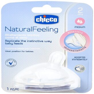 Chicco Natural Feeling Teat Medium 2M+