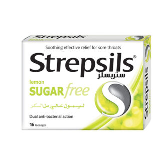 Strepsils Lemon Suger Free Sore Throat 16 Lozenges