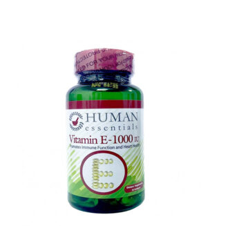 Human Essential  Vitamin E-1000 IU 30 Capsules