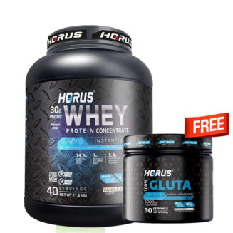 Horus Whey Protein Concentrate Vanilla Flavor 1.6 KG ( 40 SERVING )