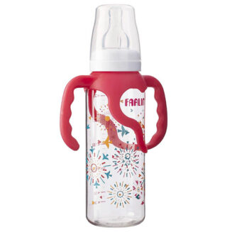 Farlin Feeding Bottle With Handle 240ML Pink