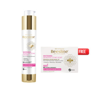 Beesline Sensitive Zone Whitening Kit Cream With Soap Free
