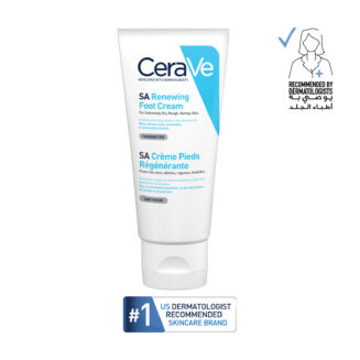 Cerave SA Renewing Foot Cream for Dry, Rough, and Cracked feet with Hyaluronic Acid 88Ml