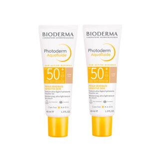 Bioderma Photoderm  Spf50+ Aquafluid Tinted Duo Offer