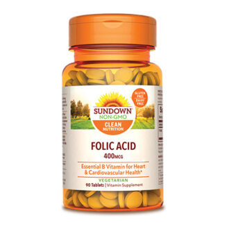 Sundown Folic Acid 400Mcg 90 Tablet