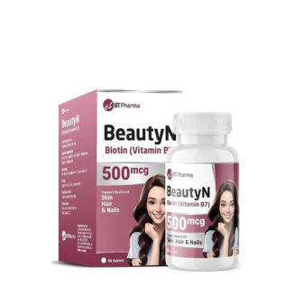 Bt Pharma BeautyN Biotin 500Mcg 30 Tablets