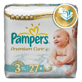 Pampers Premium Care Size 3 (4-9 Kg) , (27) Diapers