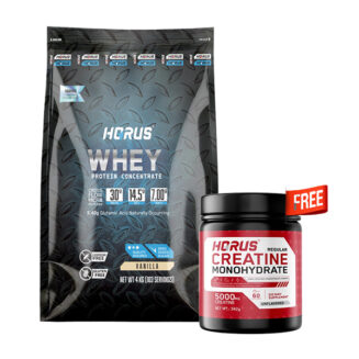 Horus Whey Protein Concentrate Vanilla Flavor 4 KG ( 103 SERVING )
