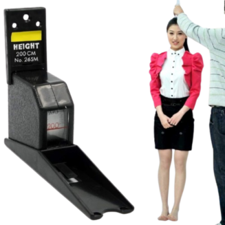Roll Ruler Wall Mounted Growth Stature Meter | Height Tall Measure Measuring Tape | 2 m/200 cm