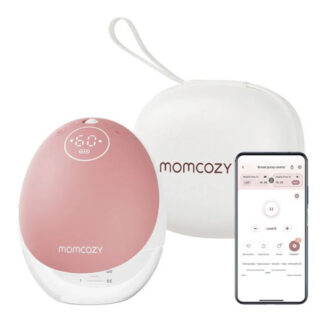 Momcozy M9 Single Wearable Breast Pump, Mobile App Controlled - Grey