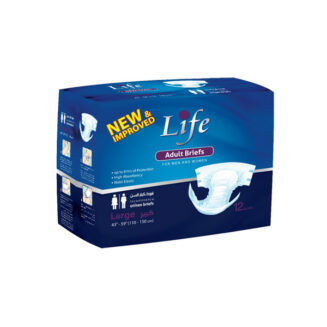 Life Incontinence Unisex Adult Briefs Large