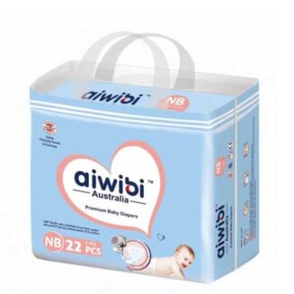 Aiwibi Baby Diapers Size (1) 3-6 Kgs 22 Diapers