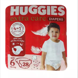 Huggies Extra Care Diapers Size (6) 15+ Kgs 28 Diapers