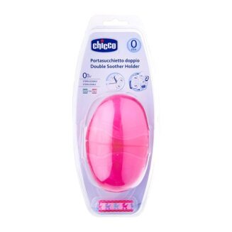 Chicco Double Soother Holder 0M+ Pink