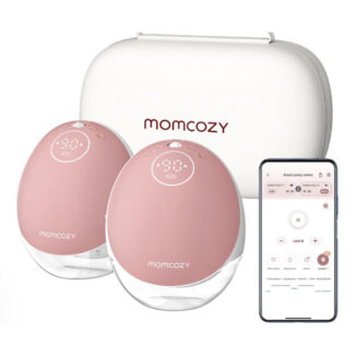 Momcozy M9 Double Wearable Breast Pump, Mobile App Controlled - Grey