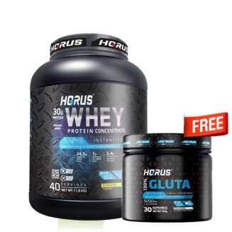 Horus Whey Protein Concentrate Banana Flavor 1.6 KG ( 40 SERVING )