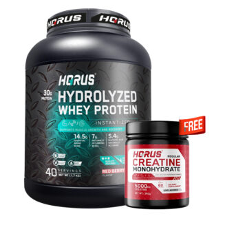 Horus Hydrolyzed Whey Protein Red Berry Flavour 1.7Kg ( 40Serving)