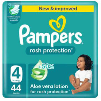 Pampers Diapers Size (4) 9-14 Kg, 44 Diapers