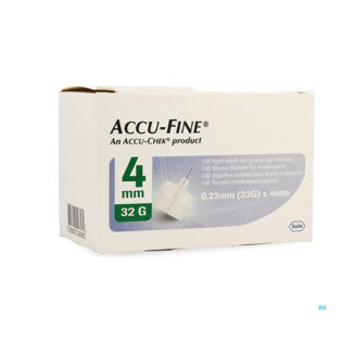 Accu Fine Single Use Insulen Pen Needles 4Mm 32G