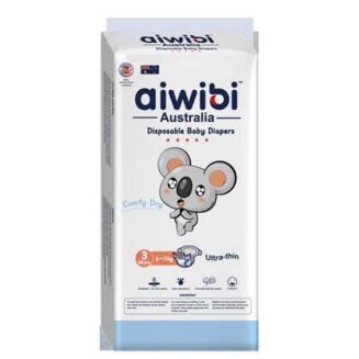 Aiwibi Baby Diapers Size (3) 6-11 Kgs 48 Diapers